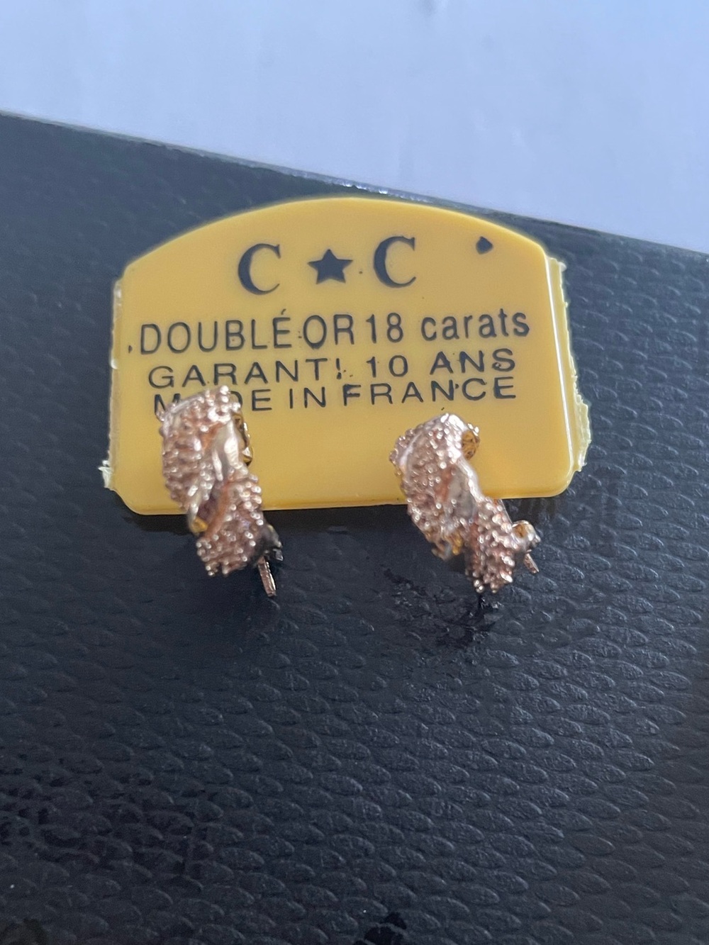Toddler gold earrings $20 a pair
